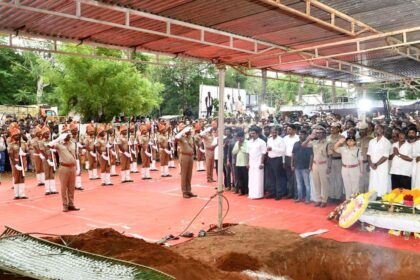 Film director Bharathiraja laid to rest with state honours in Theni district