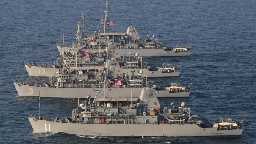 US says it's hunting for explosive mines in latest push to open Strait of Hormuz
