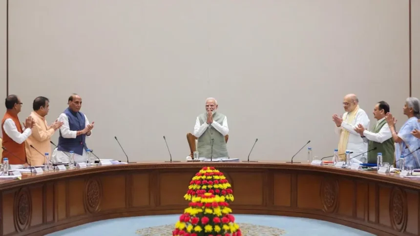 Cabinet adopts a resolution to back Modi’s vision of Viksit Bharat@2047