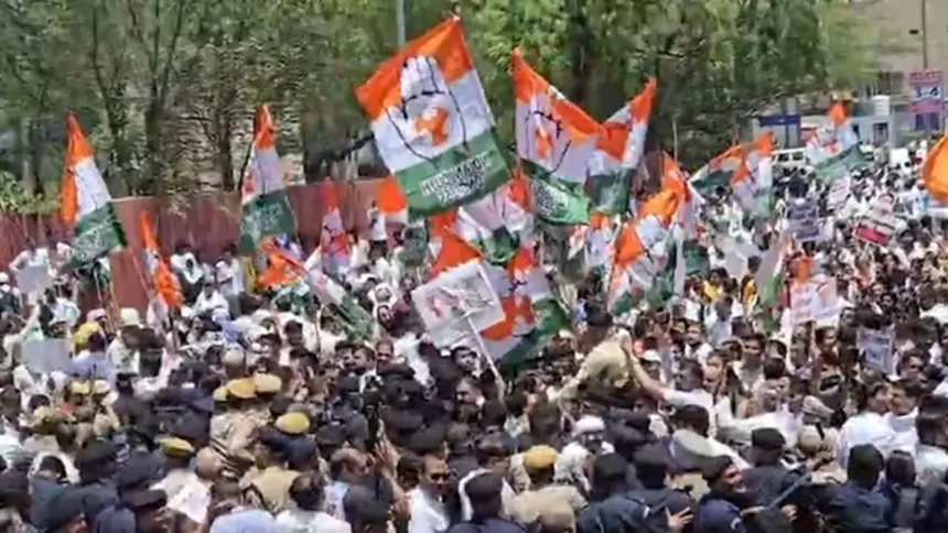 NEET पेपर लीक को लेकर जयपुर में कांग्रेस का बड़ा प्रदर्शन, बीजेपी मुख्यालय की ओर मार्च के दौरान हंगामा