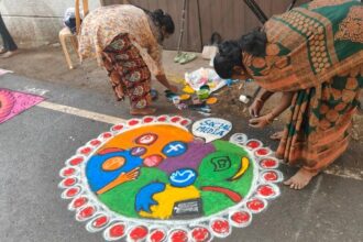 The Pongal pot boils over with creativity at Mandaveli Raja Street in Chennai