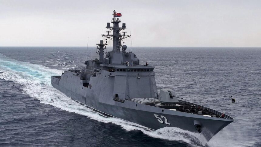 North Korean leader Kim showcases new warship ahead of visit by China’s Xi