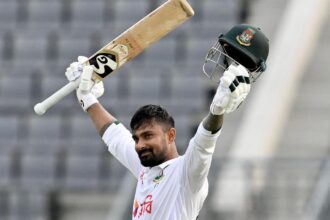 Litton Das century rescues Bangladesh on opening day of second test against Pakistan