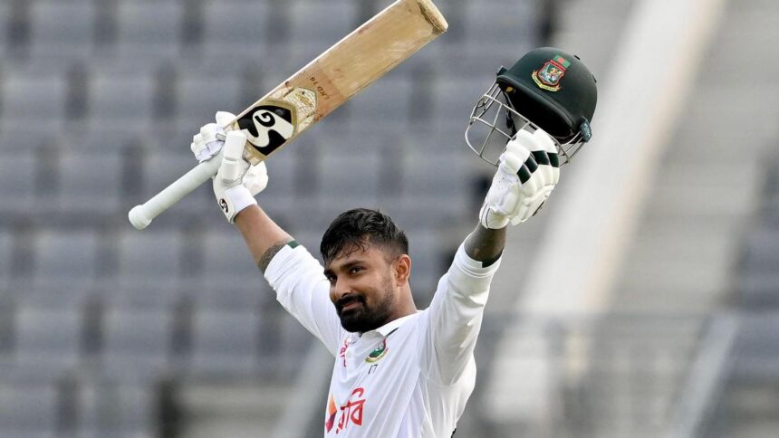 Litton Das century rescues Bangladesh on opening day of second test against Pakistan