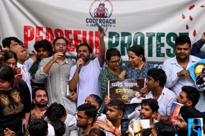 Cockroach Janta Party holds protest in Delhi, seeks Pradhan’s resignation