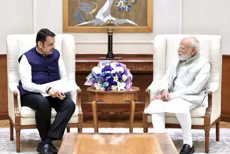 दिल्ली में बड़ी बैठक: महाराष्ट्र के मुख्यमंत्री देवेंद्र फडणवीस ने प्रधानमंत्री नरेंद्र मोदी से की मुलाकात; इन मुद्दों पर हुई चर्चा