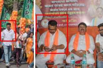 Central forces look on in viral Bengal violence video. Men doing the hitting are from the BJP