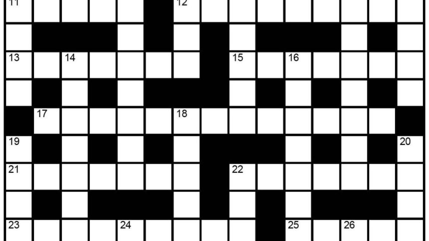 The Hindu Sunday crossword no. 54