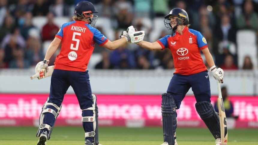 Capsey, Knight fifties floor India in third women’s T20I, England wins series 2-1