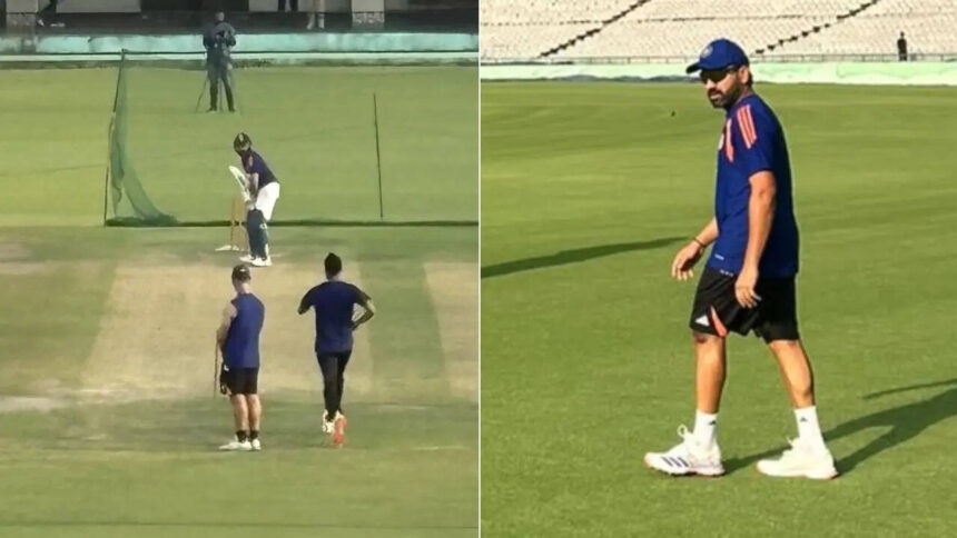 Flicks, pulls and drives on show as Rohit Sharma hits stride in nets