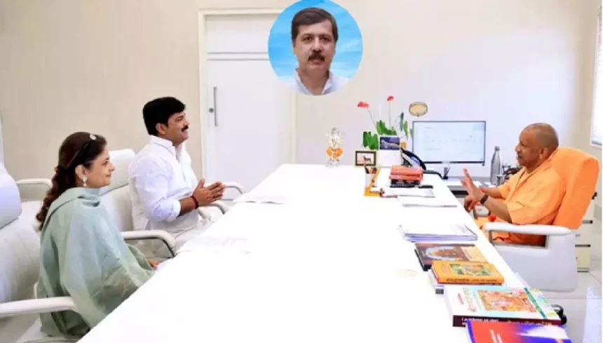 पूर्वांचल की सियासत में बड़ी हलचल, धनंजय सिंह की पत्नी श्रीकला ने की सीएम योगी से मुलाकात; एमएलसी बृजेश सिंह भी थे साथ