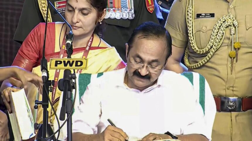 V.D. Satheesan sworn in as the new Chief Minister of Kerala