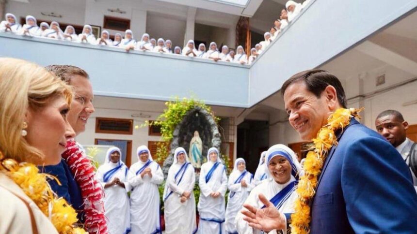 U.S. Secretary of State Marco Rubio arrives in Kolkata, visits Saint Teresa’s Mother House