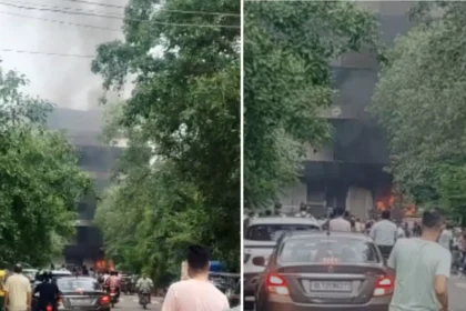 नोएडा के सेक्टर-52 रेस्टोरेंट में लगी आग