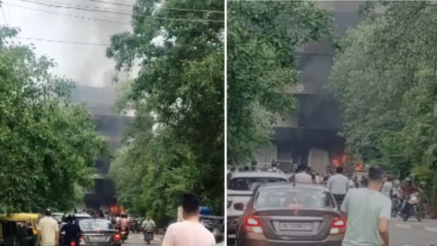 नोएडा के सेक्टर-52 रेस्टोरेंट में लगी आग