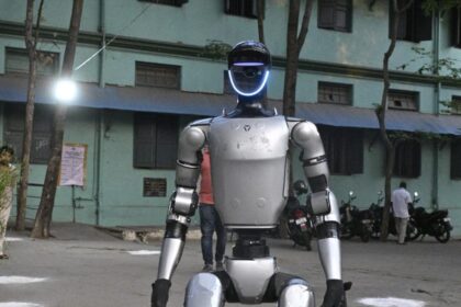 Tamil Nadu elections: Robots greet voters at polling booths in Vellore