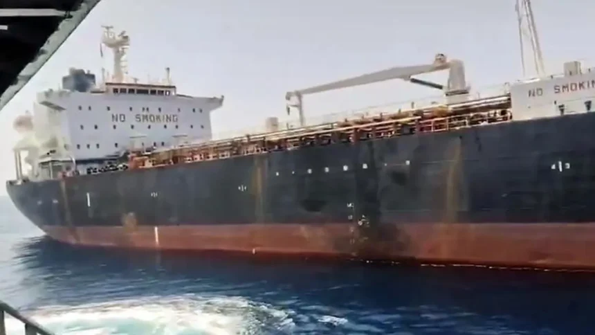 US blockade strikes third ship with Indian crew